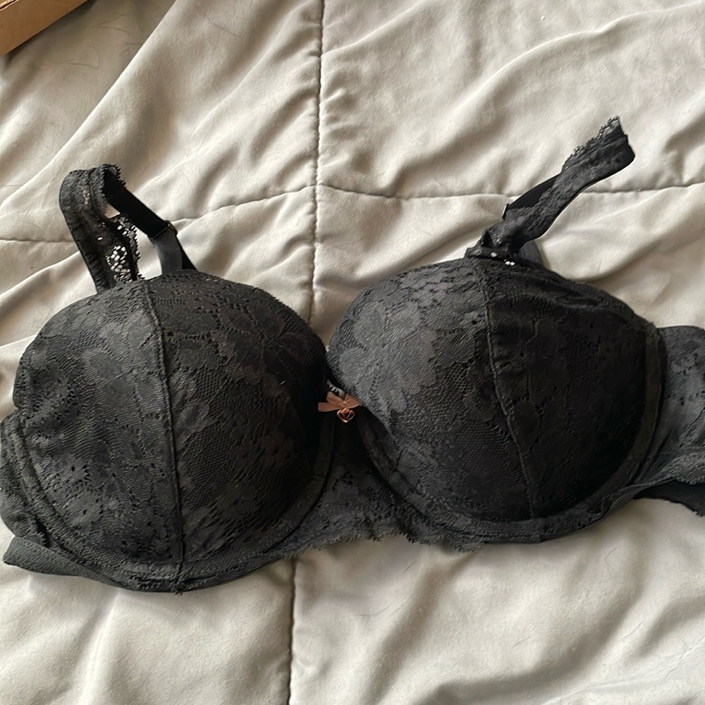 Black Lace Bra